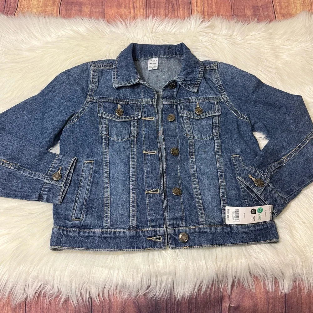 Carter’s Kid Denim Jacket Size 10/10A *New With Tags*